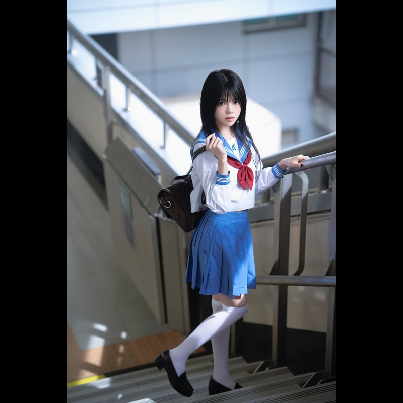 桜桃喵 地铁jk-图鉴COS