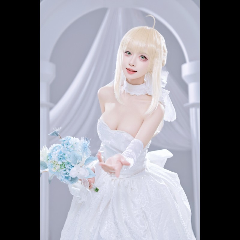 图片[4]-Shika小鹿鹿 Saber花嫁 - 图鉴COS-图鉴COS